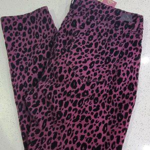 Jordache Skinny Mid rise Leopard Jeans